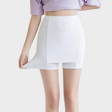 Corrigerende witte skort onder jurk