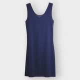 Marineblauwe onderjurk