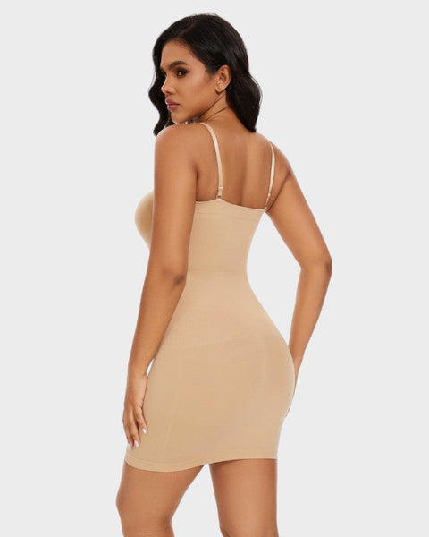 Onderjurk huidskleur nylon