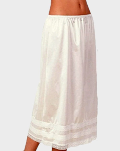 Onderrok onder jurk grote maten Wit / L (69cm)