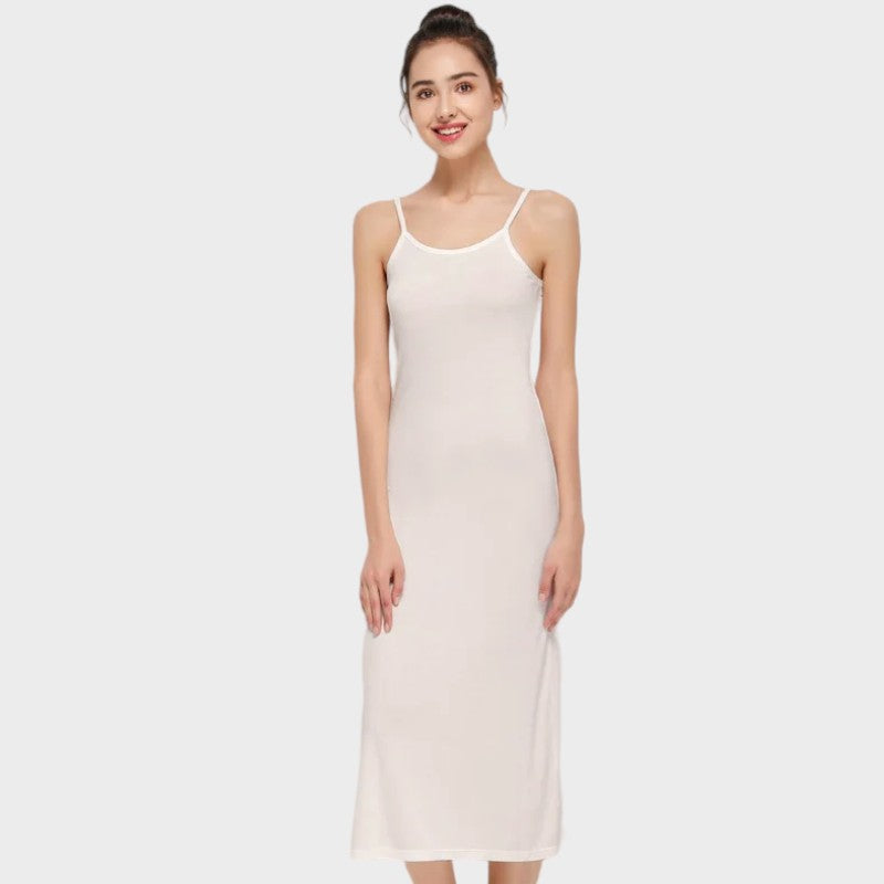 Witte lange onderjurk Wit / M