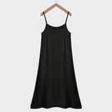 Zwarte antistatische onderjurk