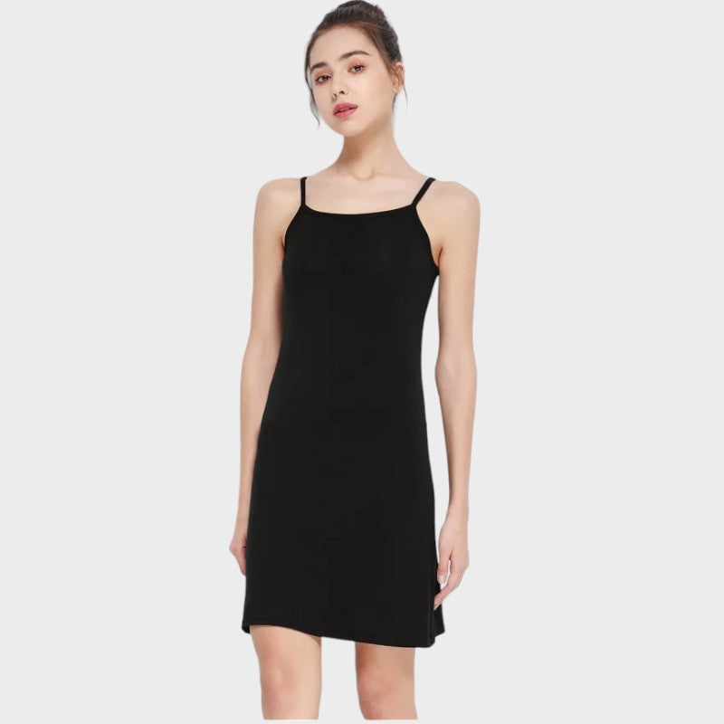 Zwarte antistatische onderjurk Zwart / M